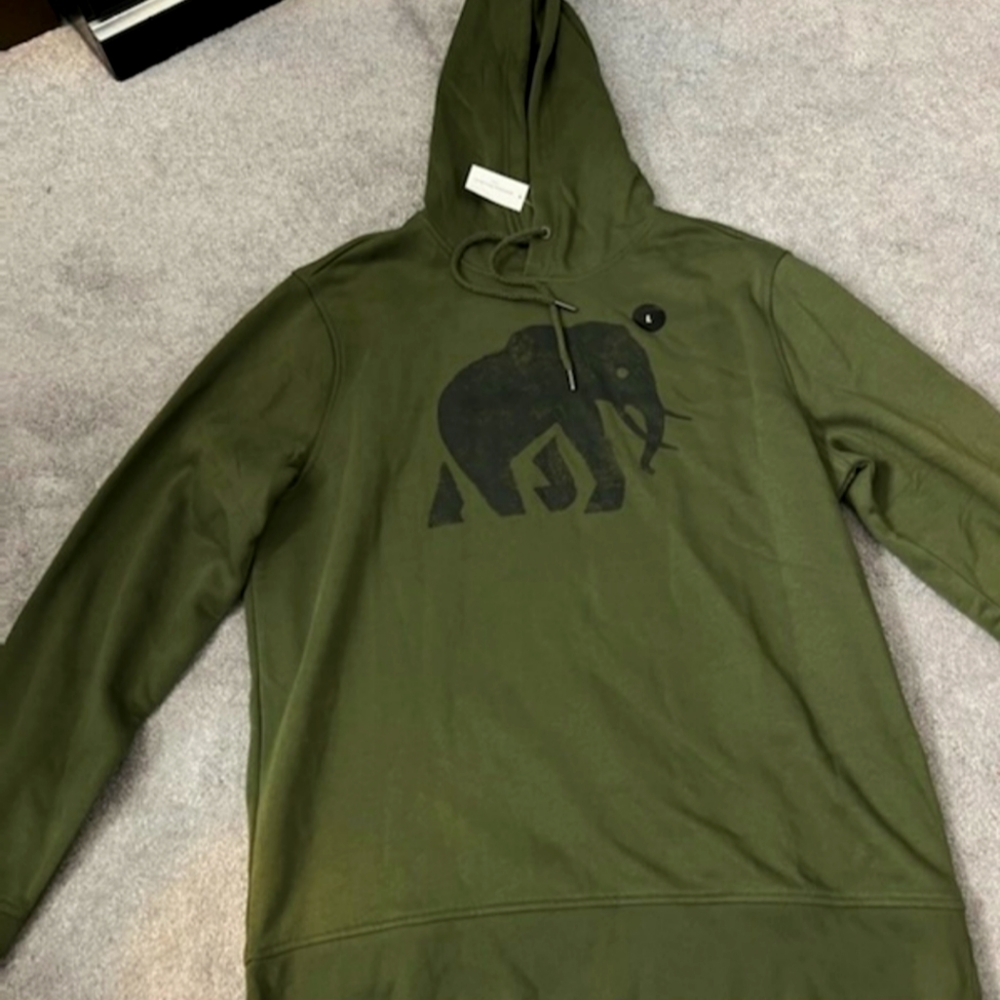 NWT Men's Banana Republic Hoodie Army Green Large
